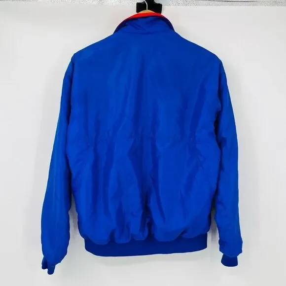 Vintage 80’s Patagonia Windbreaker Jacket Blue Nylon Full Zip Mens Size Medium